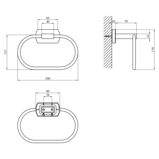 Тримач для рушників Kroner KRM Graz - GRP95606