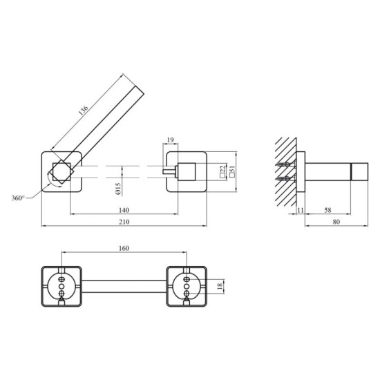 Держатель для туалетной бумаги Kroner KRP Graz - SCH61907