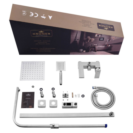 Душевая система Kroner KRP Edelstahl Kubus - ESG064
