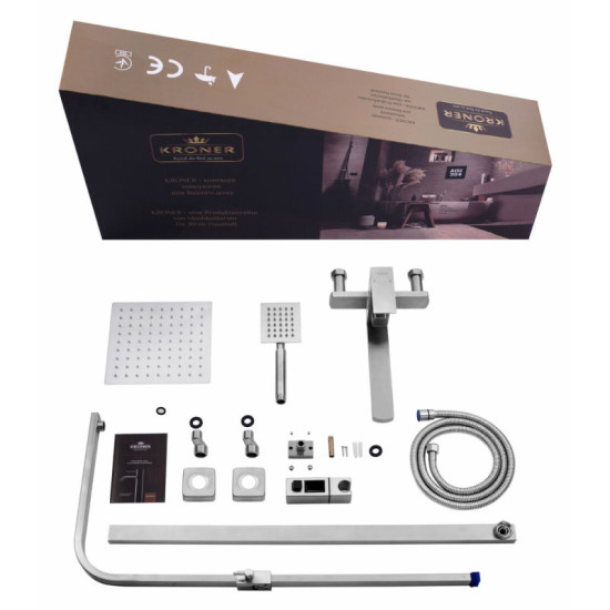 Душова система Kroner KRP Edelstahl Kubus - ESG067