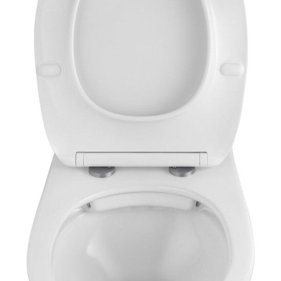 Інсталляция с унитазом Grohe Solido 2 в 1 38971000 + Grohe Even Black 38966KV0 + Kroner Oker WHI533536 RIMLESS