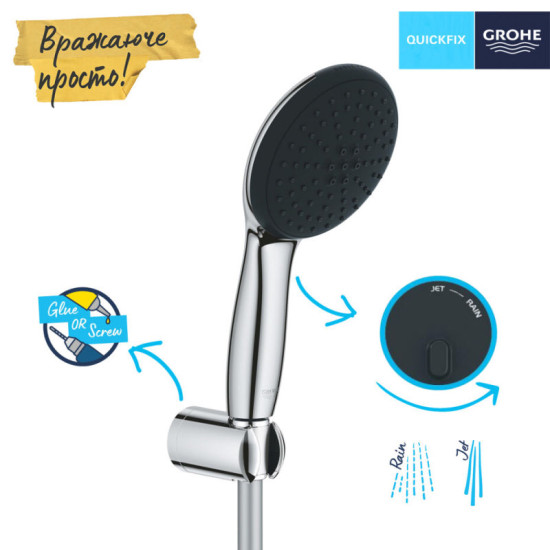 Душевая система скрытого монтажа Grohe Vitalio Start 250 Bauloop UA290810R3