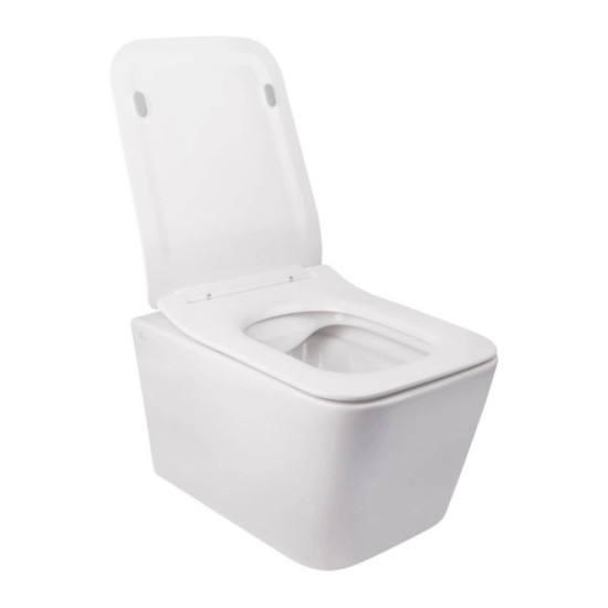 Инсталляция с унитазом Qtap Crow Rimless 520х360х290 + Nest 4 в 1 (круглая клавиша Chrome)