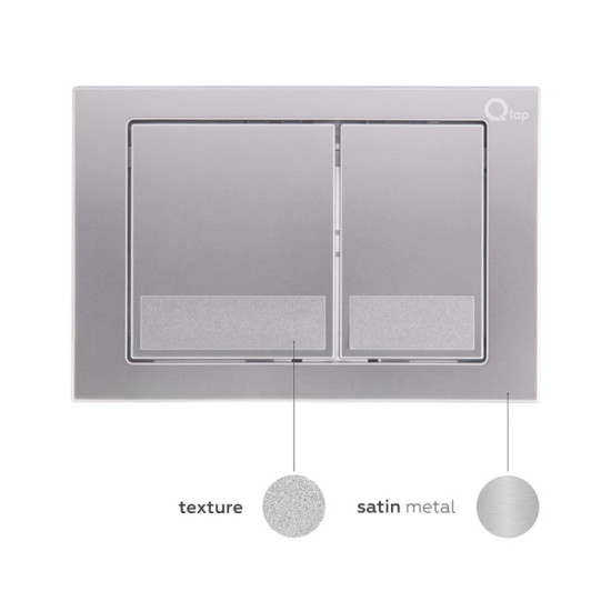 Инсталляция с унитазом Qtap Jay Rimless 520х360х320 + Nest 4 в 1 (квадратная клавиша Satin)