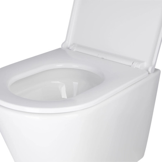 Инсталляция с унитазом Qtap Scorpio Ultra Quiet + Nest 4 в 1 (круглая клавиша Matt Black)