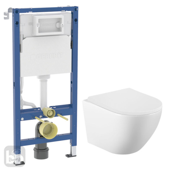 Інсталяція з унітазом Geberit Duofix 458.103.00.2 + Volle Amadeus 2.0 vortice 1313.001000