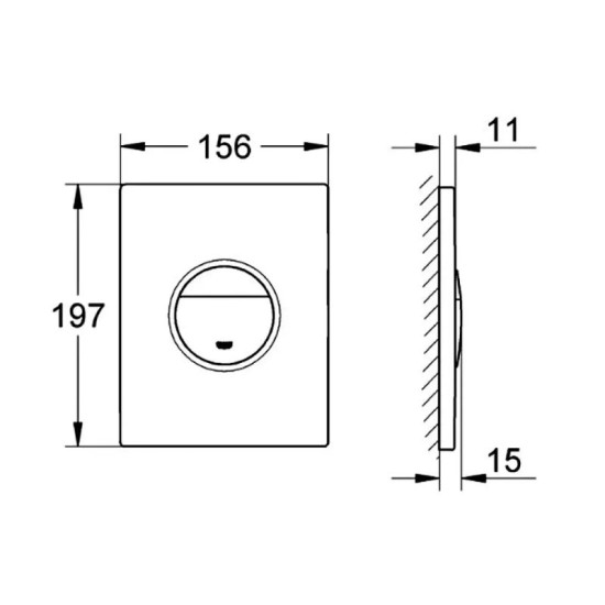 Панель змиву Grohe Nova Cosmopolitan 38765P00