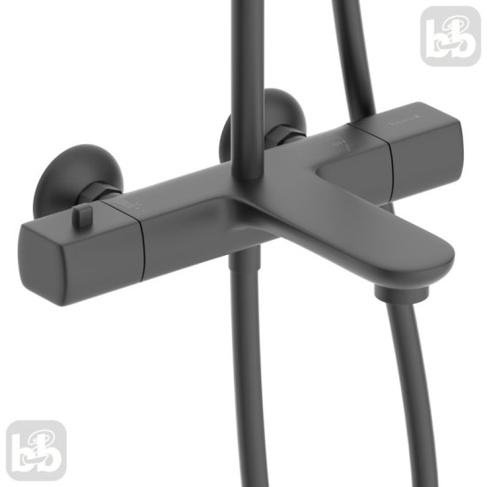 Душова система Imprese Bilovec t048B00910SR чорний матовий