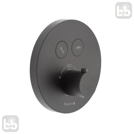 Душевая система скрытого монтажа Imprese Kucera Click t04803410SAC черный матовый