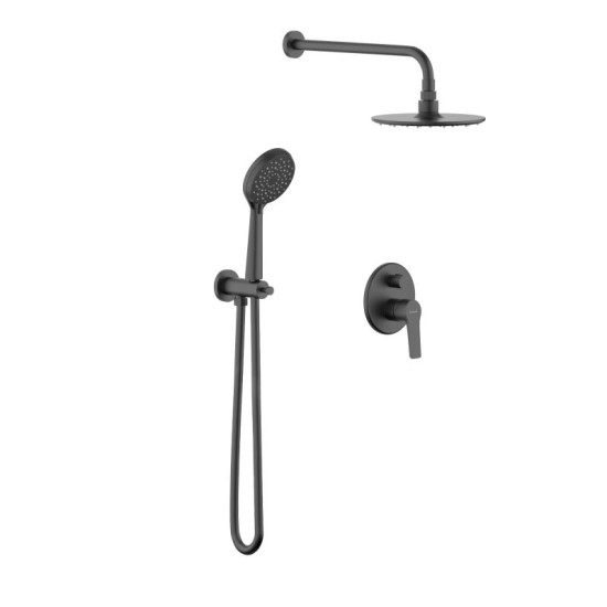 Душевая система скрытого монтажа Imprese Kucera t03003410SRС черный матовый