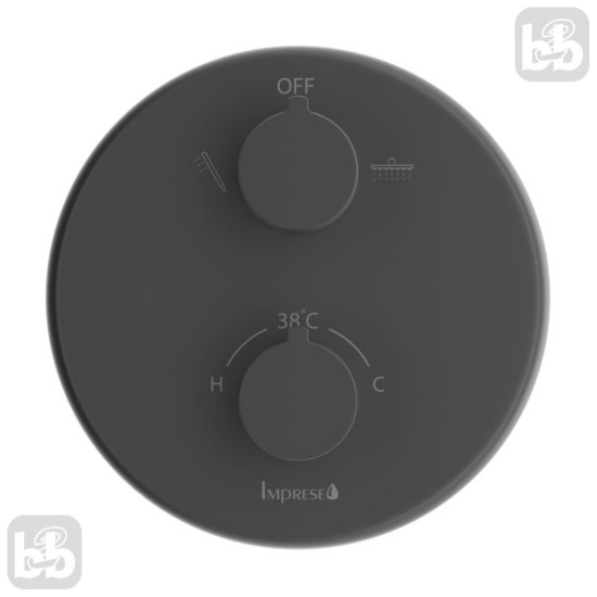 Душевая система скрытого монтажа Imprese Kucera t04803410SRC черный матовый