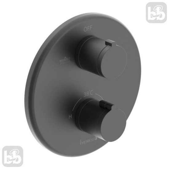 Душевая система скрытого монтажа Imprese Kucera t04803410SRC черный матовый