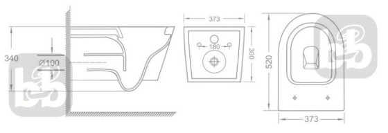 Унитаз подвесной Imprese SVETLY c06805203