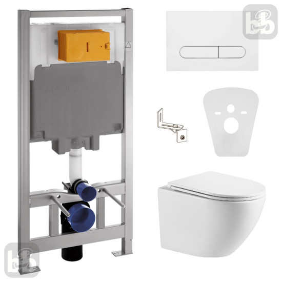 Інсталяція з унітазом Volle Master 141919 + Imprese Rozkos TWIST c06310103