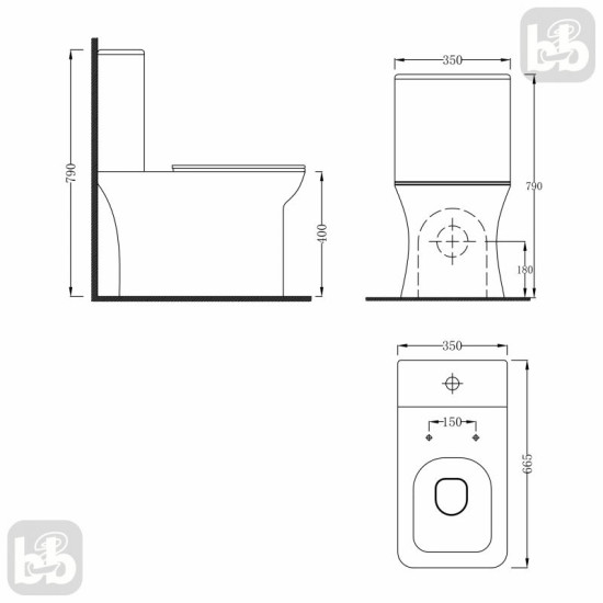 Унітаз-компакт Volle Navarre Rimless 1317.002007