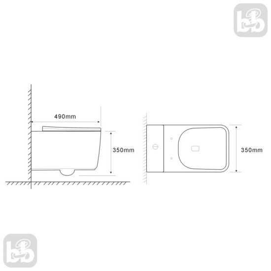 Унитаз подвесной Volle Puerta 2.0 vortice 1331.002000