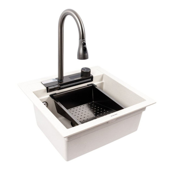 Кухонная мойка Valeso 5149 VIVA матовая белая в точку