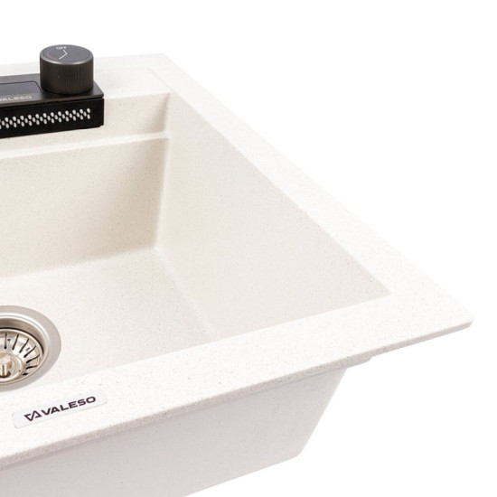 Кухонная мойка Valeso 5149 VIVA матовая белая в точку