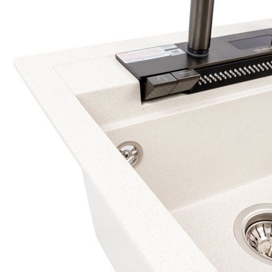 Кухонная мойка Valeso 5149 VIVA матовая белая в точку