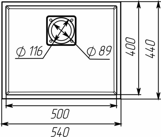 Кухонная мойка Valeso 5444 AMELI черная