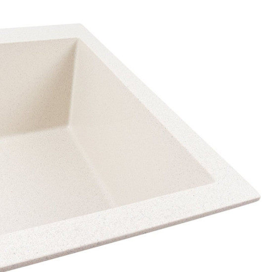 Кухонная мойка Valeso 5750 DAVINA белая в точку