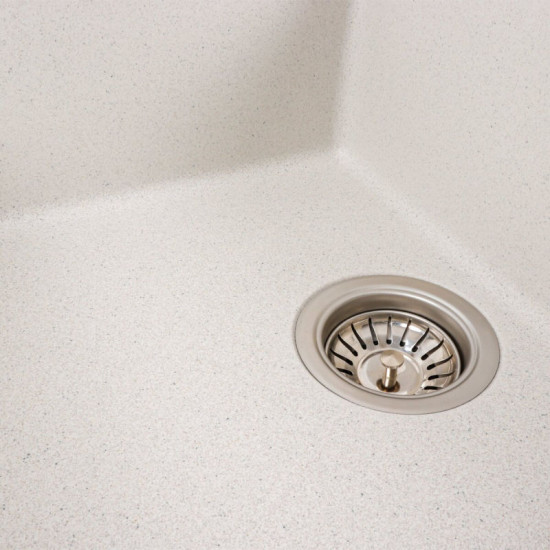 Кухонна мийка Valeso 6550 LOTOS матова біла в крапку