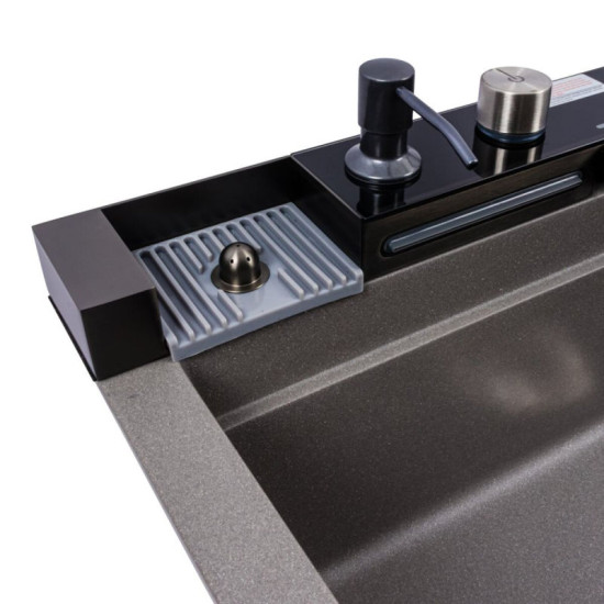 Кухонна мийка Valeso 6846 IRENA матова сірий металік