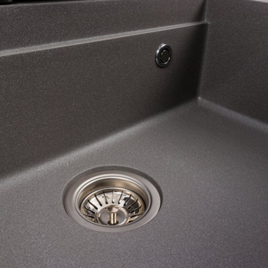 Кухонна мийка Valeso 6846 IRENA матова сірий металік