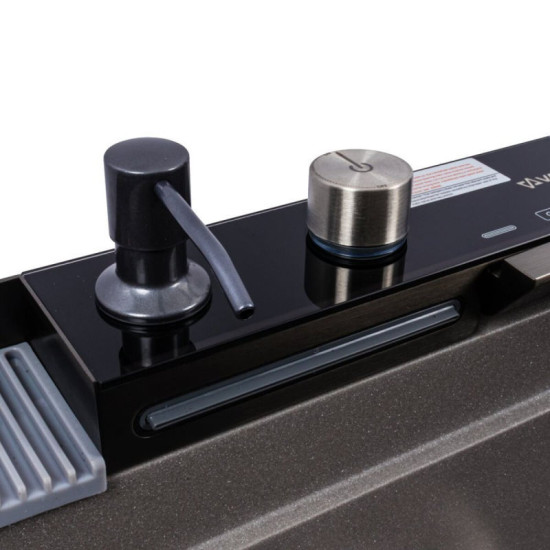 Кухонна мийка Valeso 6846 IRENA матова сірий металік