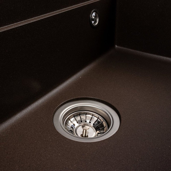 Кухонная мойка Valeso 6846 IRENA матовая темная скала