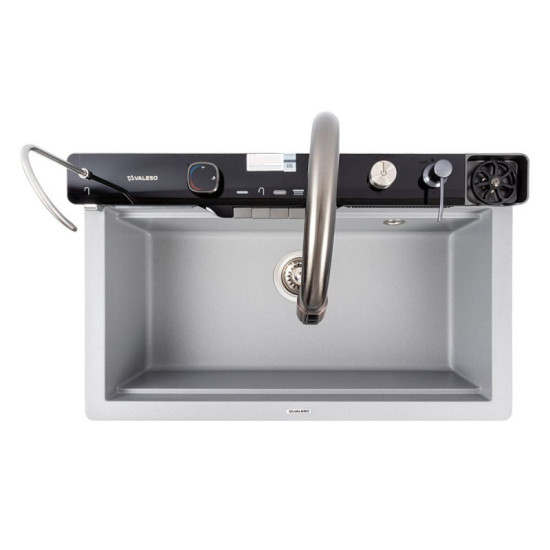 Кухонна мийка Valeso 7546 EVANORA матова сірий металік