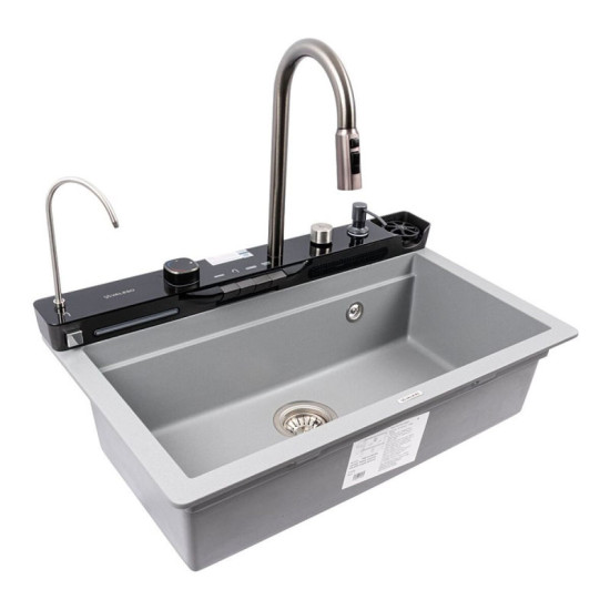 Кухонна мийка Valeso 7546 EVANORA матова сірий металік