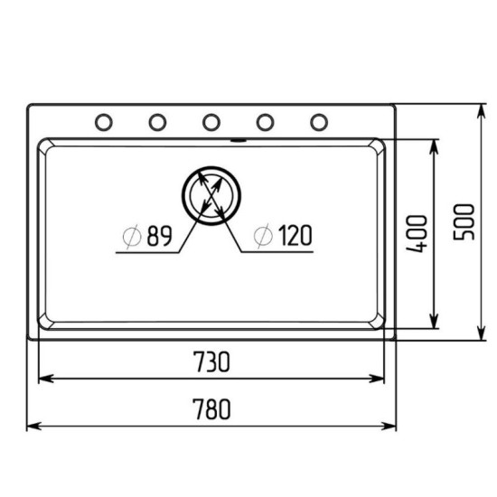 Кухонна мийка Valeso 7850 Bogema матовий пісок