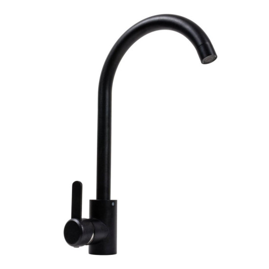 Кухонный смеситель Valeso 7990 NEST черный матовый