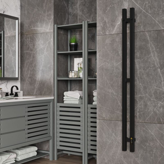 Рушникосушарка Kosser Стійка 1200х100 ЕRL чорний