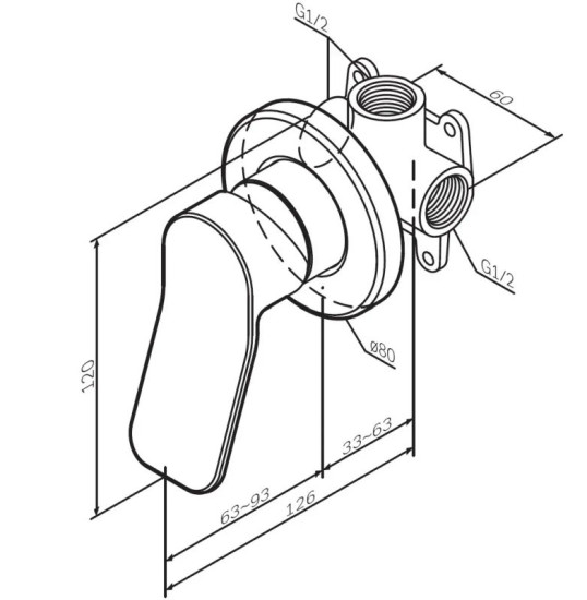 Гігієнічний душ із змішувачем Am.Pm X-Joy F40H85A22 (чорний)