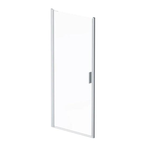 Душові двері Am.Pm Gem Solo Slide W90UG-100-1S-195BT (100 см, прозоре скло, профіль чорний матовий)