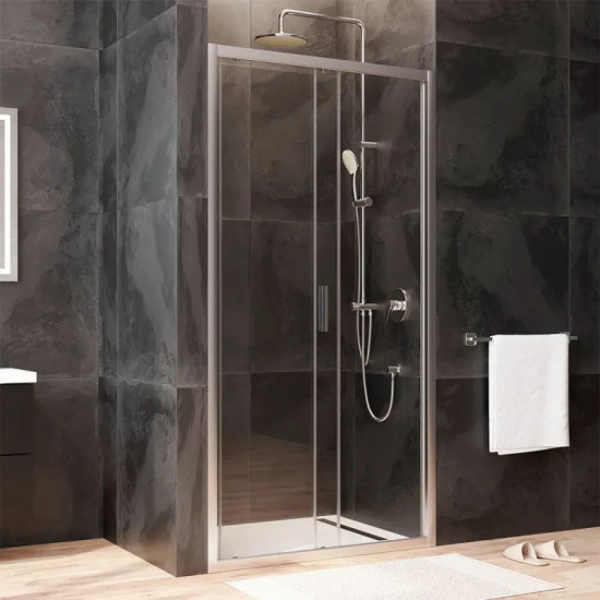 Душові двері Am.Pm Gem Solo Slide W90UG-100-1S-195MT (100 см, прозоре скло, профіль хром матовий)