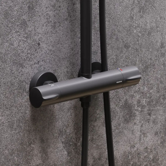 Душевая система Damixa Scandinavian Pure 936800300 (черная матовая)