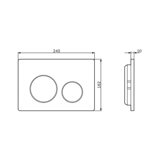 Панель змиву Am.Pm PrimeFit L I090151 (хром)