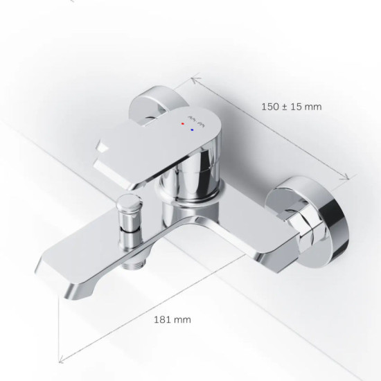 Змішувач для ванни Am.Pm Flash F9H10000 (хром)