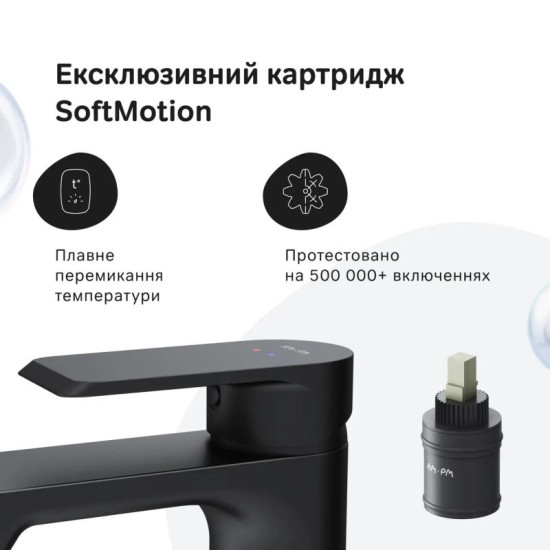 Змішувач для раковини Am.Pm Flash F9H02122 (чорний матовий)