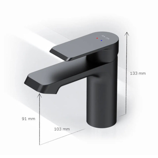 Змішувач для раковини Am.Pm Flash F9H02122 (чорний матовий)