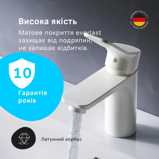 Смеситель для раковины Am.Pm X-Joy F85A02133 (белый)