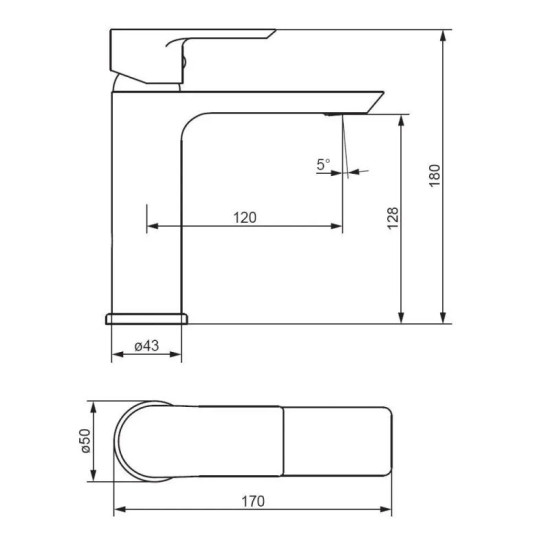 Смеситель для раковины Damixa Apollo 470210000