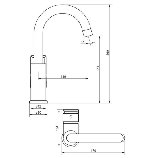 Смеситель для раковины Damixa Apollo 470220000