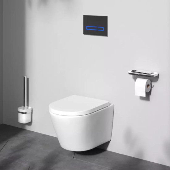 Унитаз подвесной Am.Pm Flash AquaSpin CNA1901SC (воронкообразный, с сиденьем)