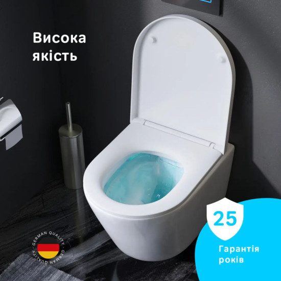 Унітаз підвісний Am.Pm Sense FlashClean C741701SC (з сидінням)