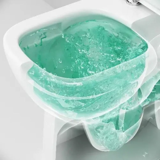 Унітаз-компакт Am.Pm Sunny AquaSpin CLA8900SC (воронкоподібний, з сидінням)