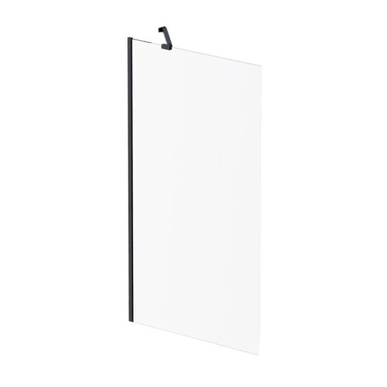 Штора на ванну Am.Pm Gem W90UBS-080-140BT 80х140 профиль черный, стекло прозрачное